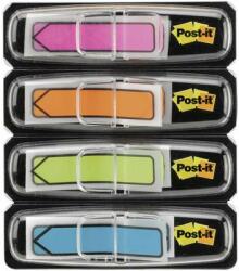 Post-it Post-it® Index (H x Sz) 43.2 mm x 11.9 mm, rózsaszín, narancs, Aqua kék műanyag 684ARR4 3M, tartalom: 4 db
