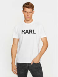Karl Lagerfeld Tricou Karl Logo Regular T-Shirt 230M2211 Alb Regular Fit