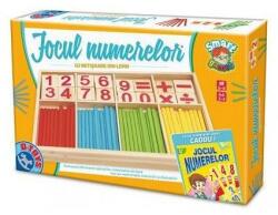 Jocul numerelor cu piese din lemn