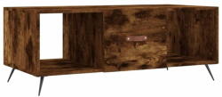vidaXL füstös tölgyszínű szerelt fa dohányzóasztal 102 x 50 x 40 cm 829273