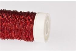  Drót 0, 3mm gyűrt 75gr piros színű (208)