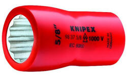KNIPEX 98 37 5/8" Dugókulcsbetét (kettős hatlap) 3/8″-os belső négyszöggel 46 mm (98 37 5/8")