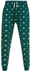 SF (Skinnifit) Férfi mintás pizsamanadrág - Sötétzöld / fehér | XS (SF086-1000336731)