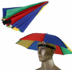  Northix Összecsukható esernyő fejre - színes design