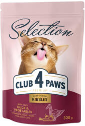 CLUB 4 PAWS Hrana uscata pisici, rata si legume 300g