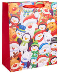 Yala Design Karácsonyi ajándéktasak 26x32 cm - Mikulás és barátai (371124)