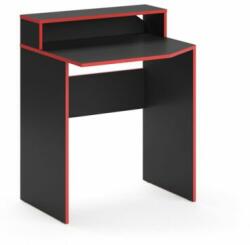 Vicco Kron játékasztal, 70x60 cm, fekete/piros