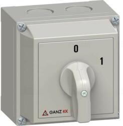 GANZ KKM-0-20-6002 kapcsoló, be-ki, 0-1, 3p IP65 tokozott kapcsoló (GNZ3AC6002XB00S20)