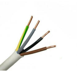 Prysmian MT kábel 4x6mm2 fehér PVC köpenyes réz erű sodrott H05VV-F (MTK) (VEZ1800071)