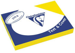 Clairefontaine Karton bőrhatású Clairefontaine Text and Cover A/4 270g napsárga 100 ív/csomag (PAP1020-0614)