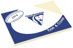 Clairefontaine Karton bőrhatású Clairefontaine Text and Cover A/3 270g vajszín 100 ív/csomag (PAP1020-0633)