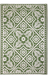Esschert Design Virág mintás kétoldalú kültéri szőnyeg, 122 x 182 cm (OC37)