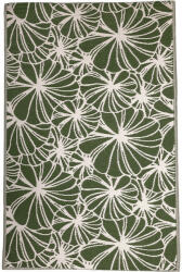 Esschert Design Virág mintás kétoldalú kültéri szőnyeg, 152 x 241 cm (OC21)