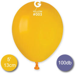 Gemar Pasztel, sötét sárga, 100 db GÖMB, 13cm