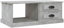 vidaXL betonszürke szerelt fa dohányzóasztal 90 x 50 x 35 cm 816244