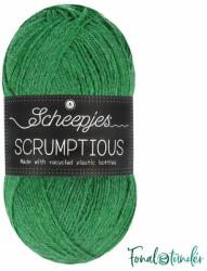 Scheepjes Scrumptious 319 Matcha Chocolate Brownie - zöld akril fonal