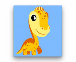 Sárga dino - gyerek számfestő készlet