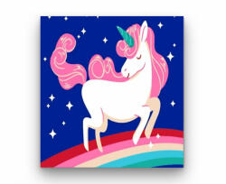  Csillagos Unikornis - gyerek számfestő készlet