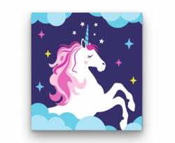  Unikornis a felhőben - gyerek számfestő készlet