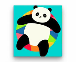  Hűsölő Panda - gyerek számfestő készlet