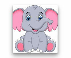  Boldog Kiselefánt - gyerek számfestő készlet