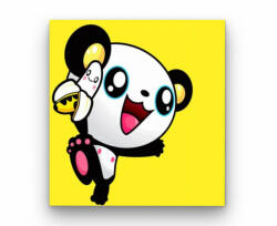 Számfestő Happy Panda - gyerek számfestő készlet (szamkid053)