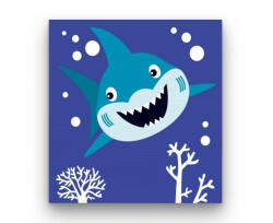  Cápa - gyerek számfestő készlet