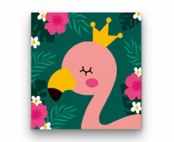  Flamingó Király - gyerek számfestő készlet