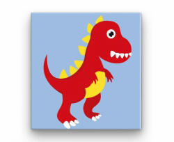  Piros Dínó - gyerek számfestő készlet