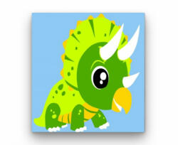  Triceratropsz - gyerek számfestő készlet