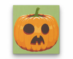 Halloween Tök zöld - Halloweeni számfestő készlet