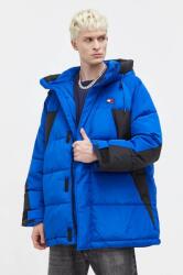 Tommy Jeans rövid kabát férfi, téli, oversize - kék S