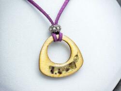 R. M. ékszer Lila mézvirág műgyanta nyaklánc (19152BA)