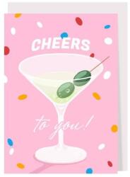 Creative Goodie Поздравителна картичка Creative Goodie - Cheers to you (CGGC23005)