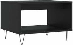 vidaXL fekete szerelt fa dohányzóasztal 60x50x40 cm 829253