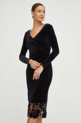 NISSA ruha fekete, midi, testhezálló - fekete 34 - answear - 75 990 Ft