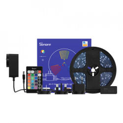 Rovo Banda LED Sonoff Wifi RGB L2 5m, Sincronizare Muzica, IP65, Wifi, Bluetooth, Telecomanda (Wifi L2)