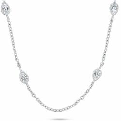 Brilio Silver Csillogó ezüst nyaklánc cirkónium kővel NCL128W - mall