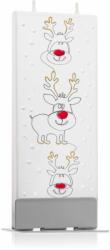 FLATYZ Holiday Three Reindeers lumanare 6x15 cm