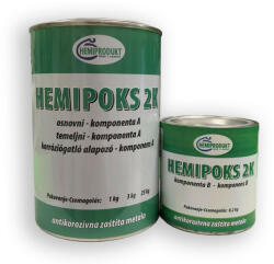 Hemiprodukt Hemipoks 2K Epoxy alapozó szett 5: 1 (1, 2kg) - Szürke - Ipari Felhasználásra