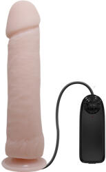 LyBaile Vibrator Realist cu Telecomanda, Multispeed, The Big Penis, Natural, 26 cm Vibrator