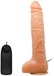 LyBaile Vibrator Realist Multispeed cu Telecomanda, PVC, Natural, 27 cm Vibrator