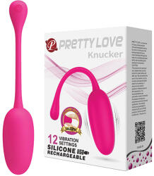 Pretty Love Ou Vibrator Knucker, 12 Moduri Vibratii, Silicon, USB, Roz