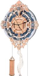 Robotime Дървен 3D пъзел Robo Time от 231 части - Стенен часовник Романтични ноти (LC701)