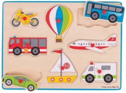 Bigjigs Toys Inserare puzzle mijloc de transport (DDBJ260)