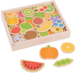 Bigjigs Toys Magneți pentru fructe și legume (DDBJ273)