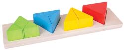 Bigjigs Toys Inserție puzzle fracții triunghiuri (DDBJ208)