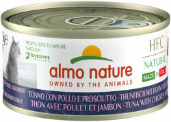 Almo Nature Almo Nature HFC Natural Made in Italy 6 x 70 g - Ton, pui și șuncă