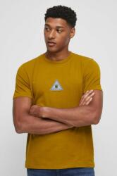 Medicine tricou barbati, culoarea maro, cu imprimeu ZBYX-TSM105_82X