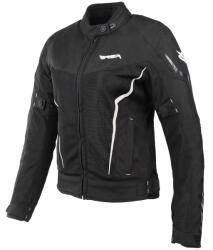 RSA Jachetă de motocicletă pentru femei RSA Bolt negru și alb (RSABUBOLTBWD)